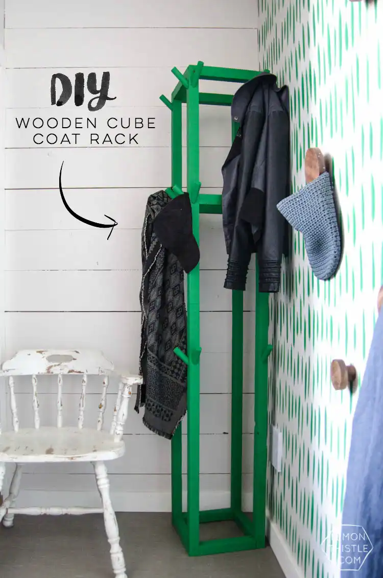 Simple coat rack decor