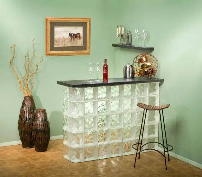 glass block bar