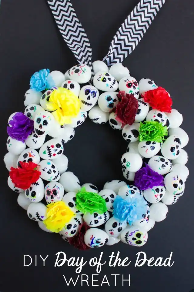 Skull wreath DIY