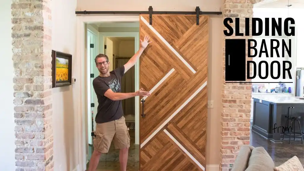 Sliding modern barn door