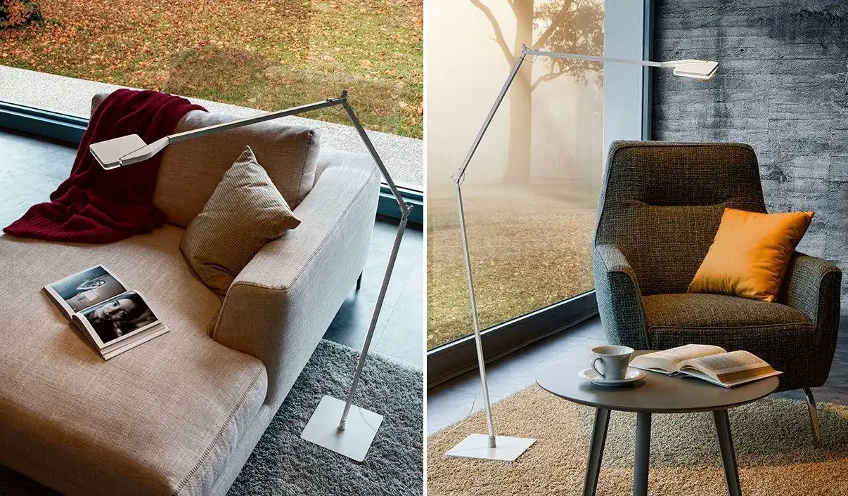 Slim led adjustable floor lamp
