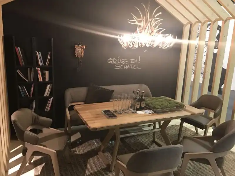 Small dining table with bench