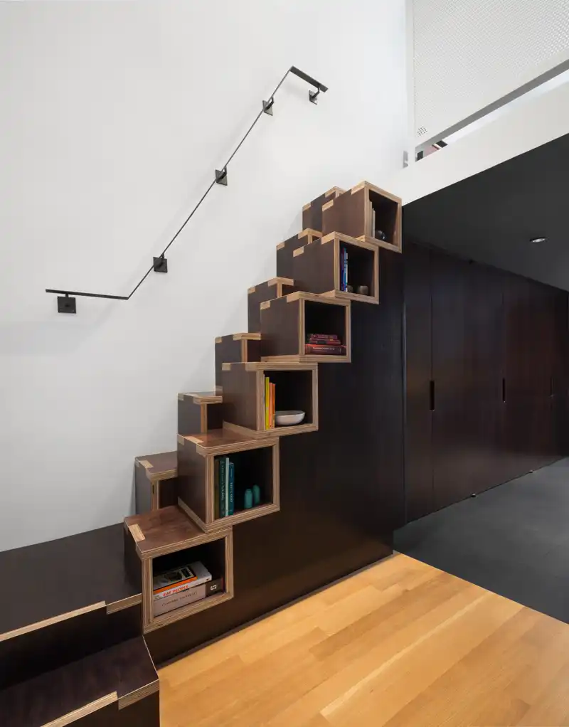 Small space storage stairs