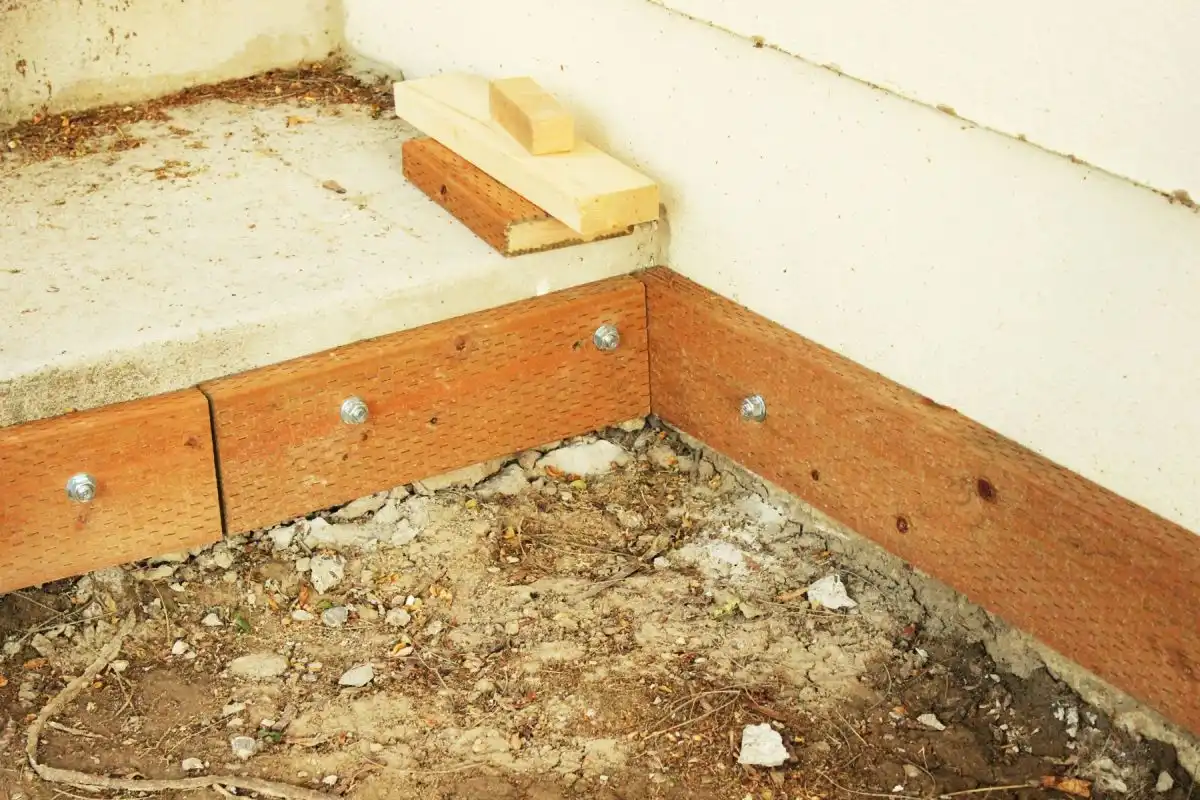 How to Mount a Deck Frame to Concrete Foundation 21