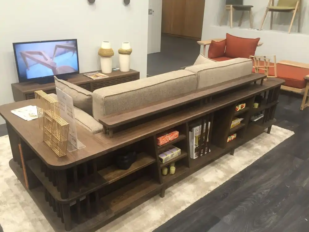 Try a Sofa With Wrap-Around Shelves