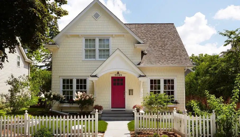 Soft Yellow Paint Exterior