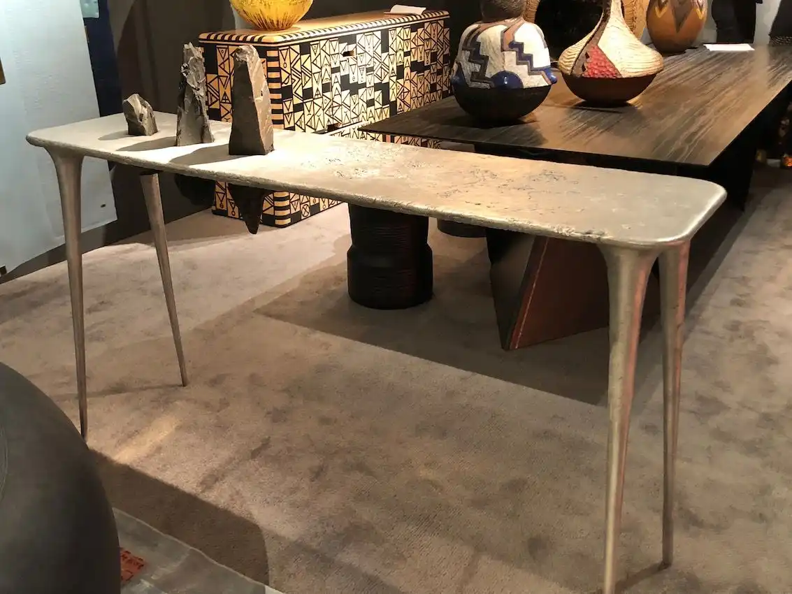 Unusual forms elevate simple lines as in this table.