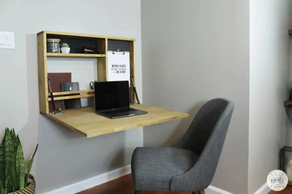 Space-Saving Fold-Down Desk Tutorial