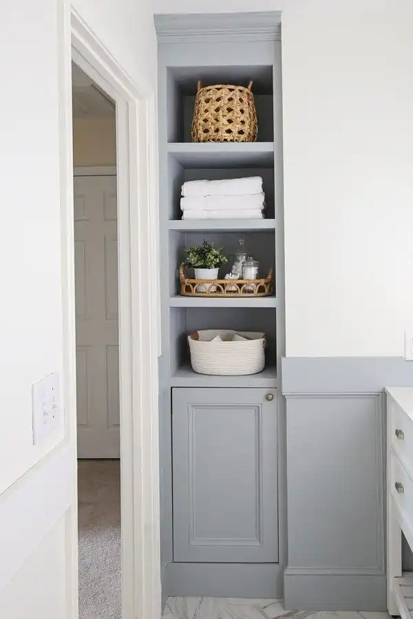 Space saving storage laundry room