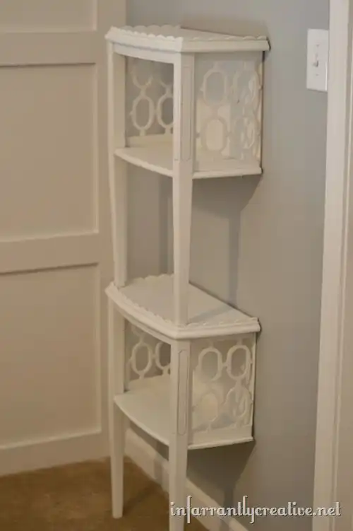 Corner shelves