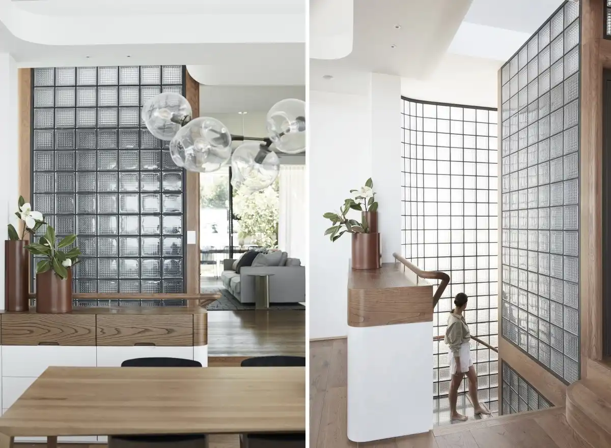 Staircase Glass Block Windows