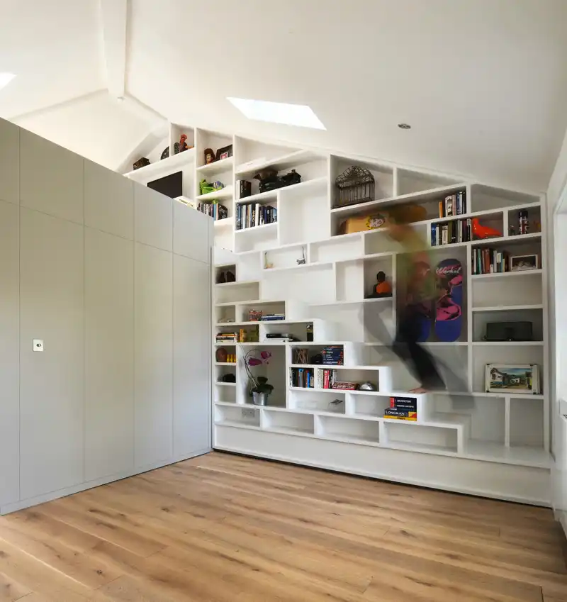 Stairs with books storage