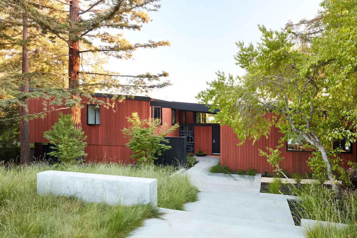 The entire backyard was reconfigured and turned into an extension of the indoor living areas