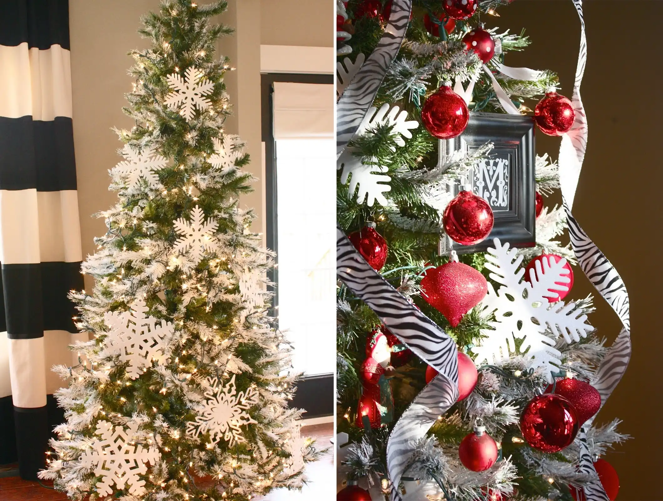 Starting from white to red - Christmas tree