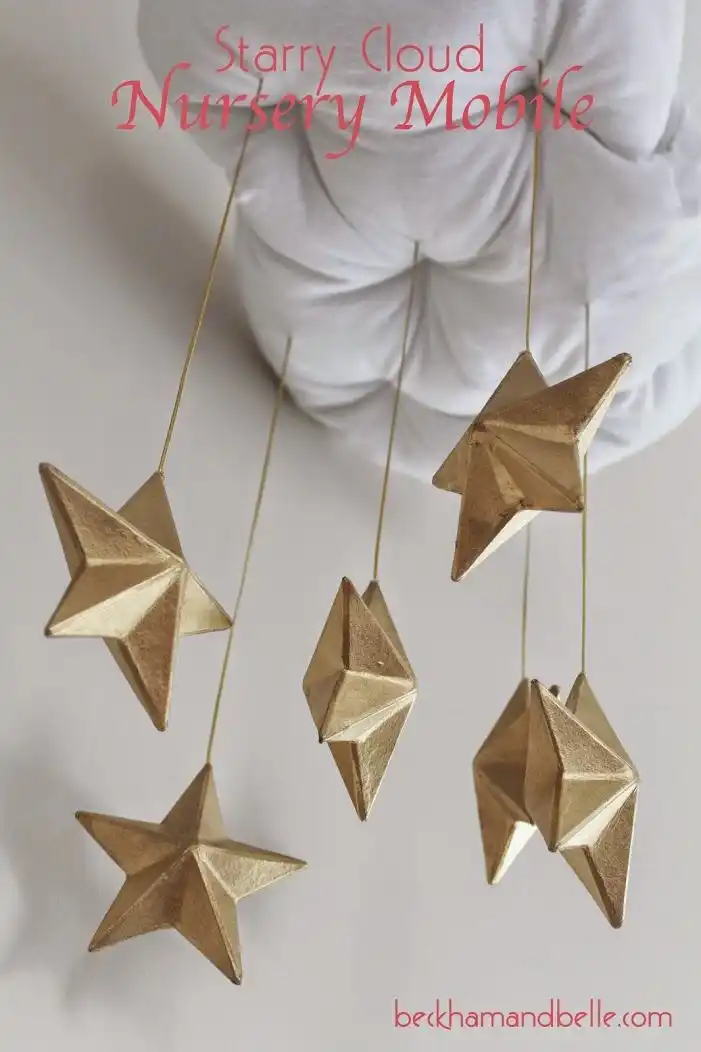 Stary cloud nursery mobile