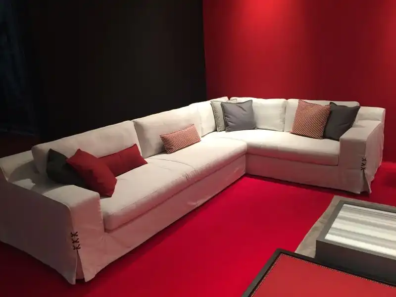 Stationary sectional sofa design
