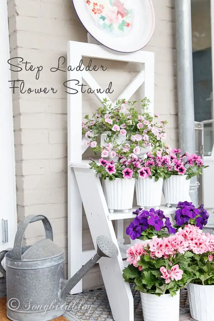 step ladder plant stand