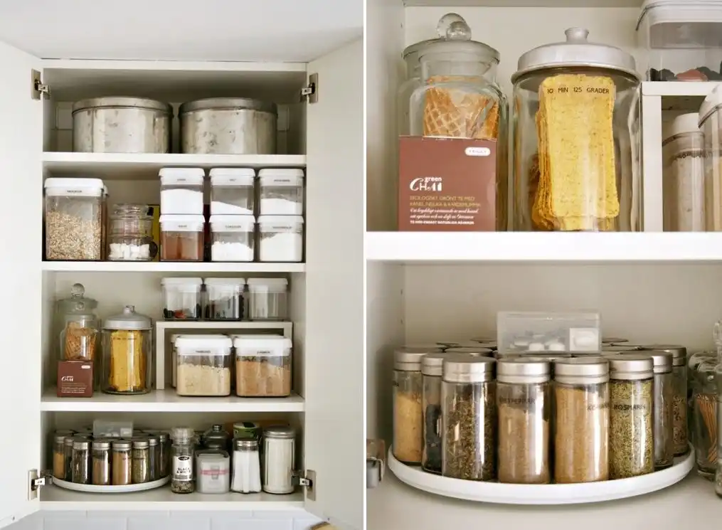 Storage spices and lazy susan