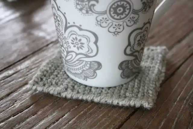 Strikket coaster