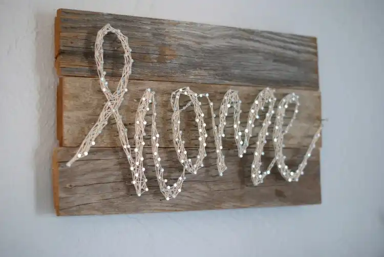 String Art Barnwood Pallet Style Tutorial