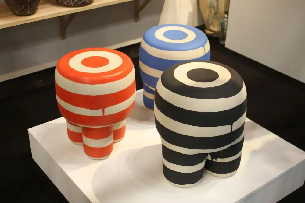 Stripes and rich color stools
