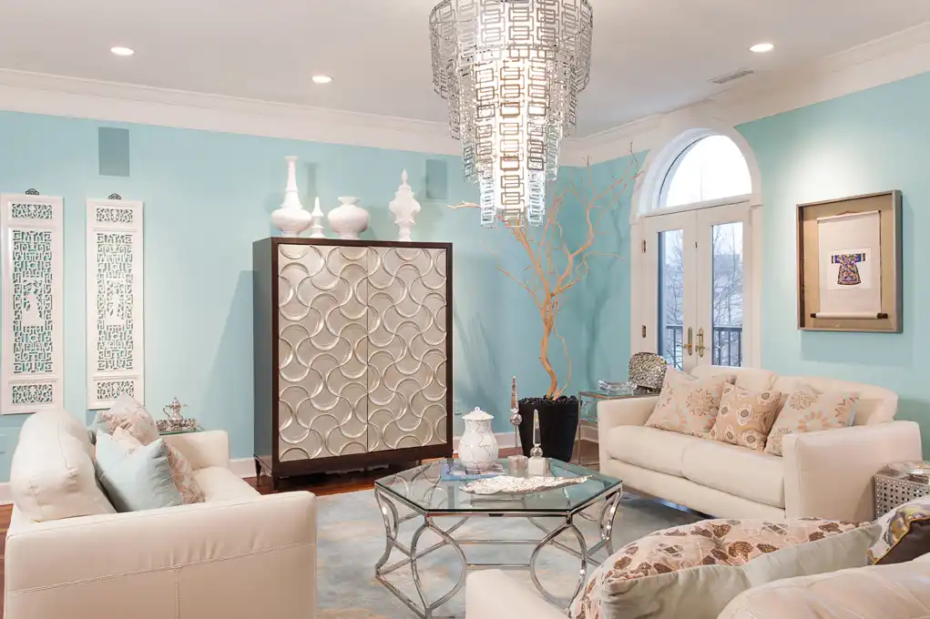 Stylish living room with a touch of luxury