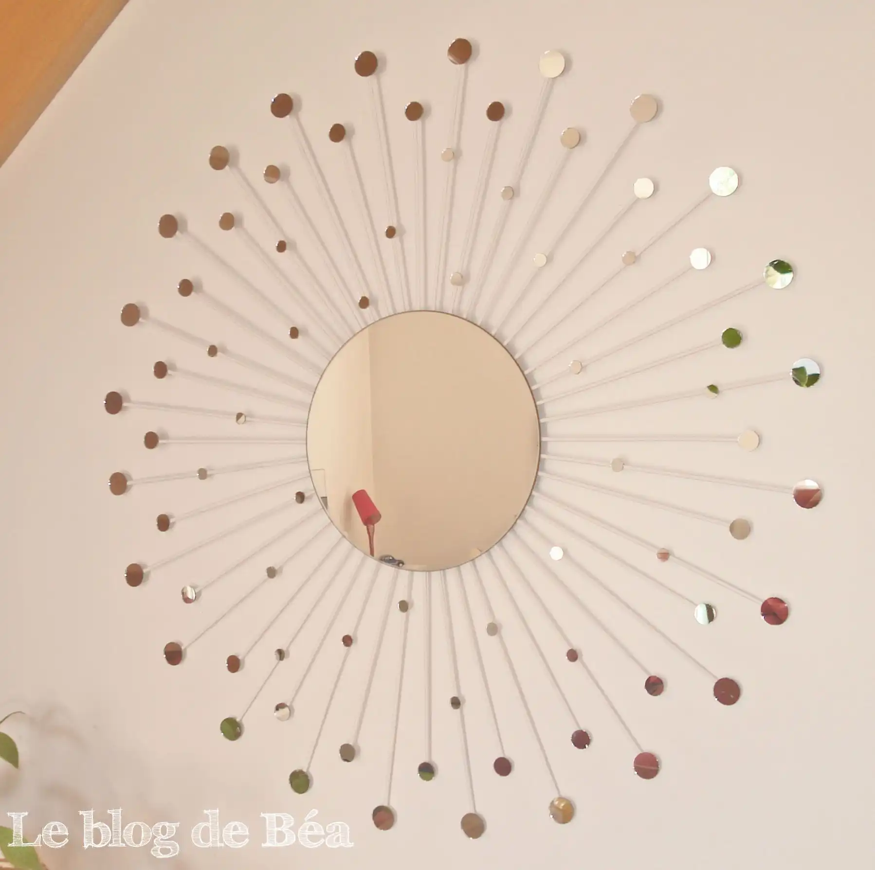 Try this constellation-inspired design featuring tiny mirrors
