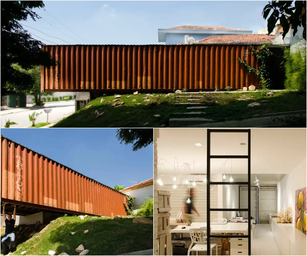 Sustainable Shipping Container Home in Brazil