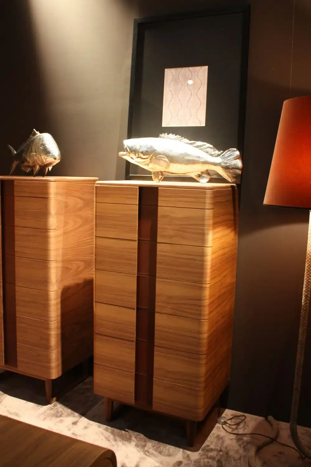 The tall dresser by Bamax is ideal for a small space.