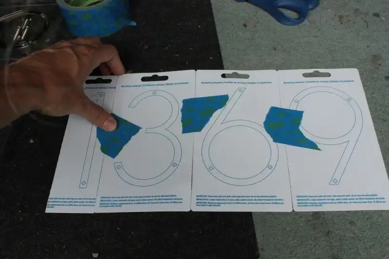Tape all numbers