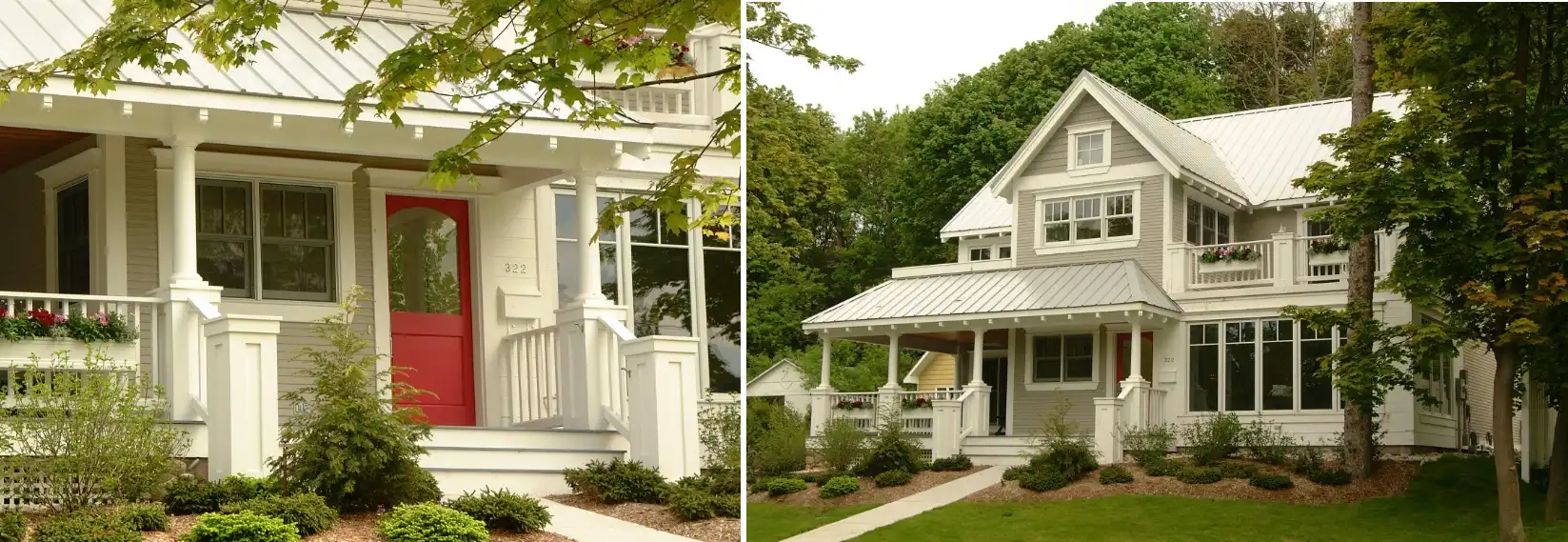 Taupe house exterior