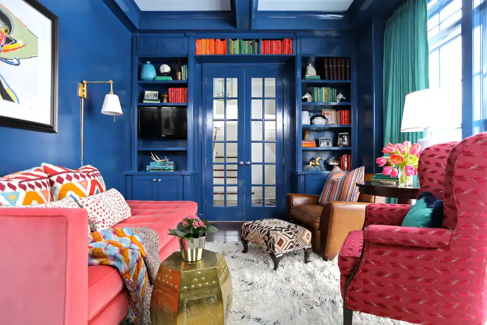 Teal Blue and Coral