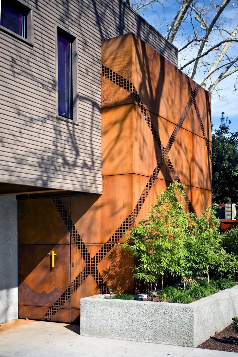 The Anderson Pavilion by Miller Design Corten Facade