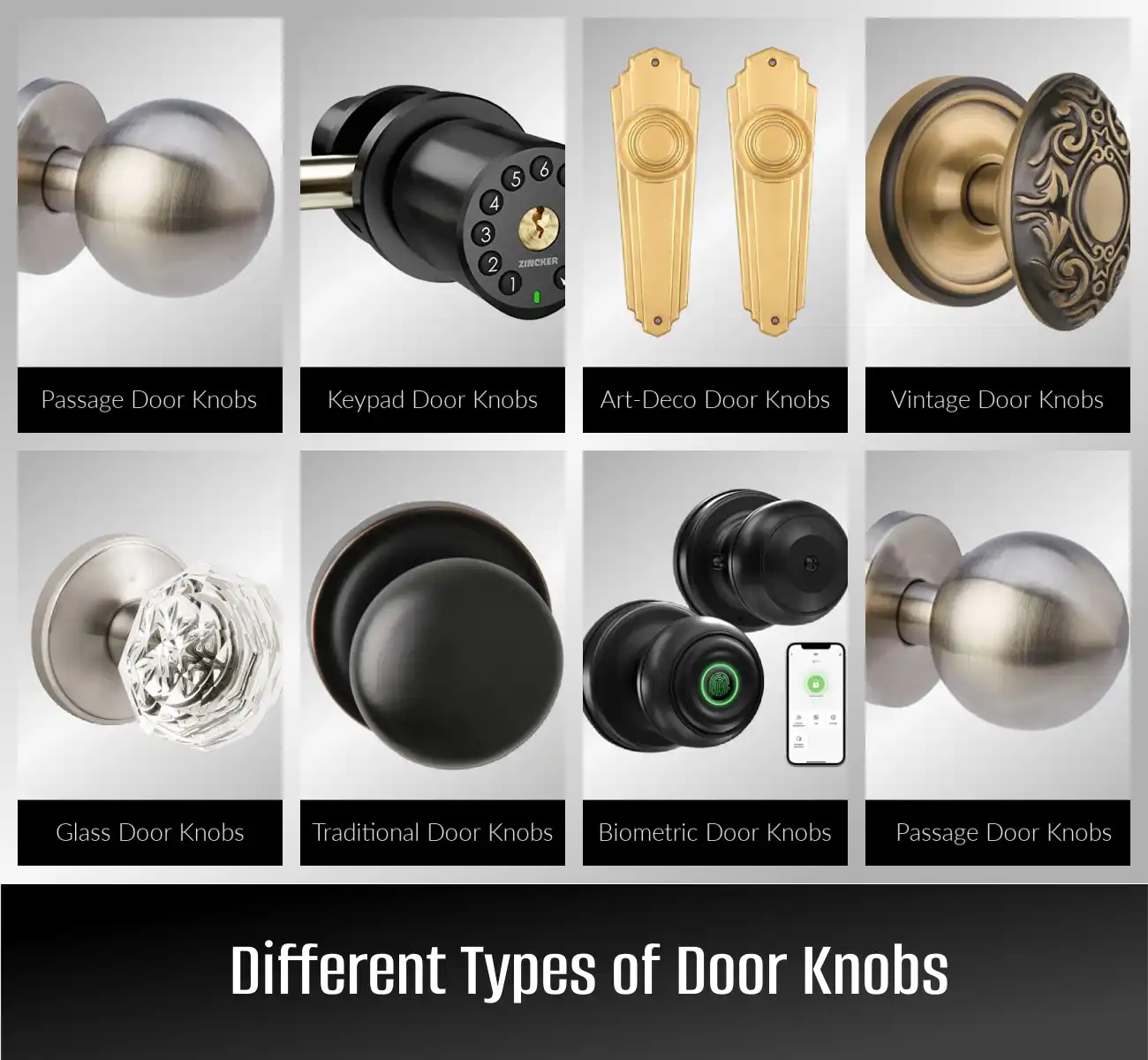 20 Interior and Exterior Types of Door Knobs