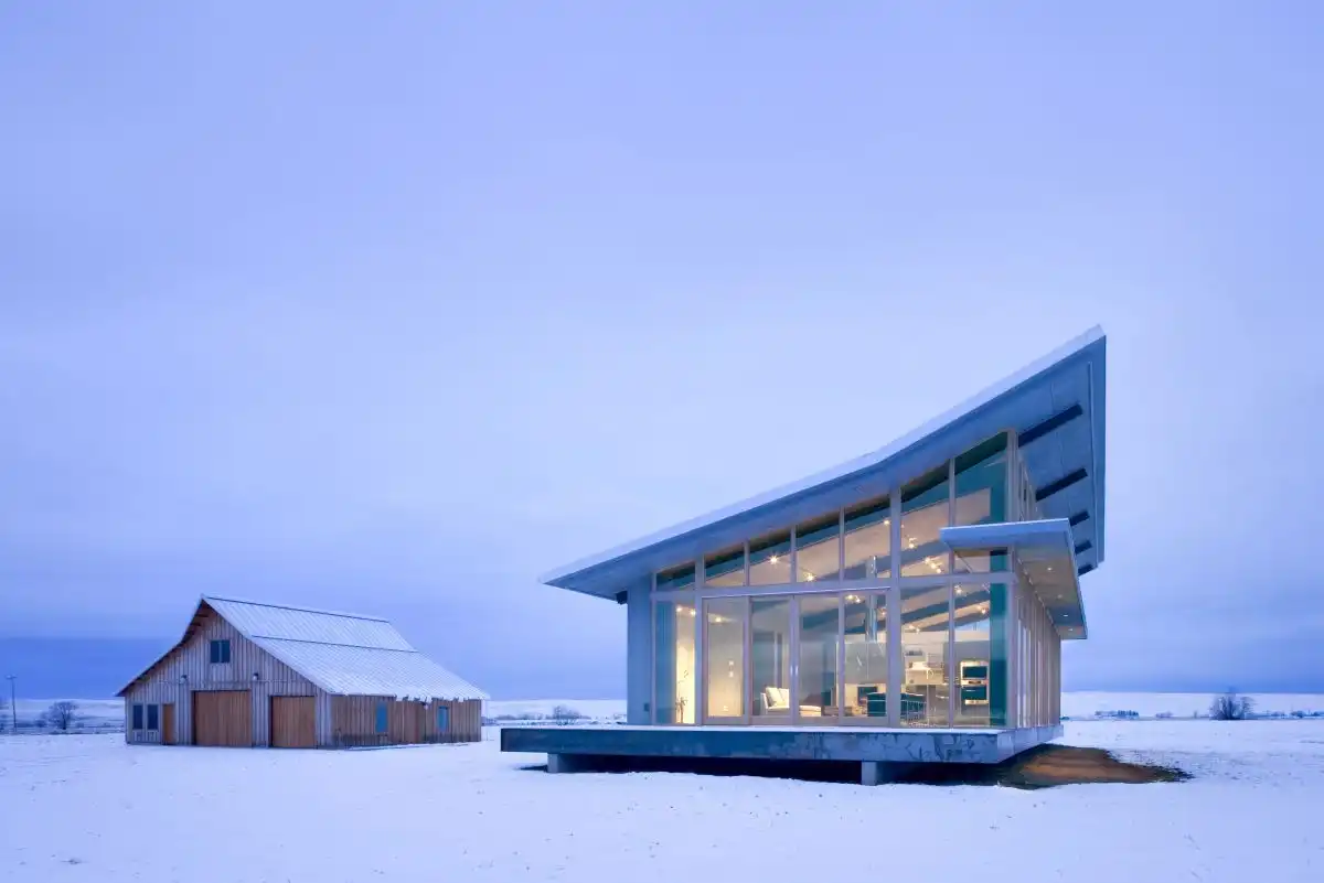 The Glass Farmhouse by Olson Kundig Architects