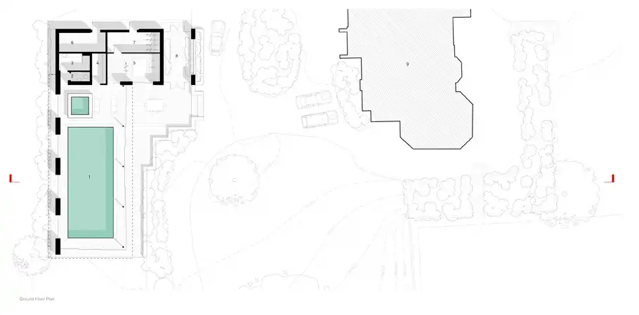 The Haslemere Pool House plan