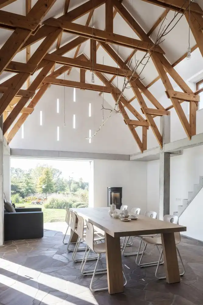 The Nico & Hilde House by Atelier Vens Vanbelle - beams
