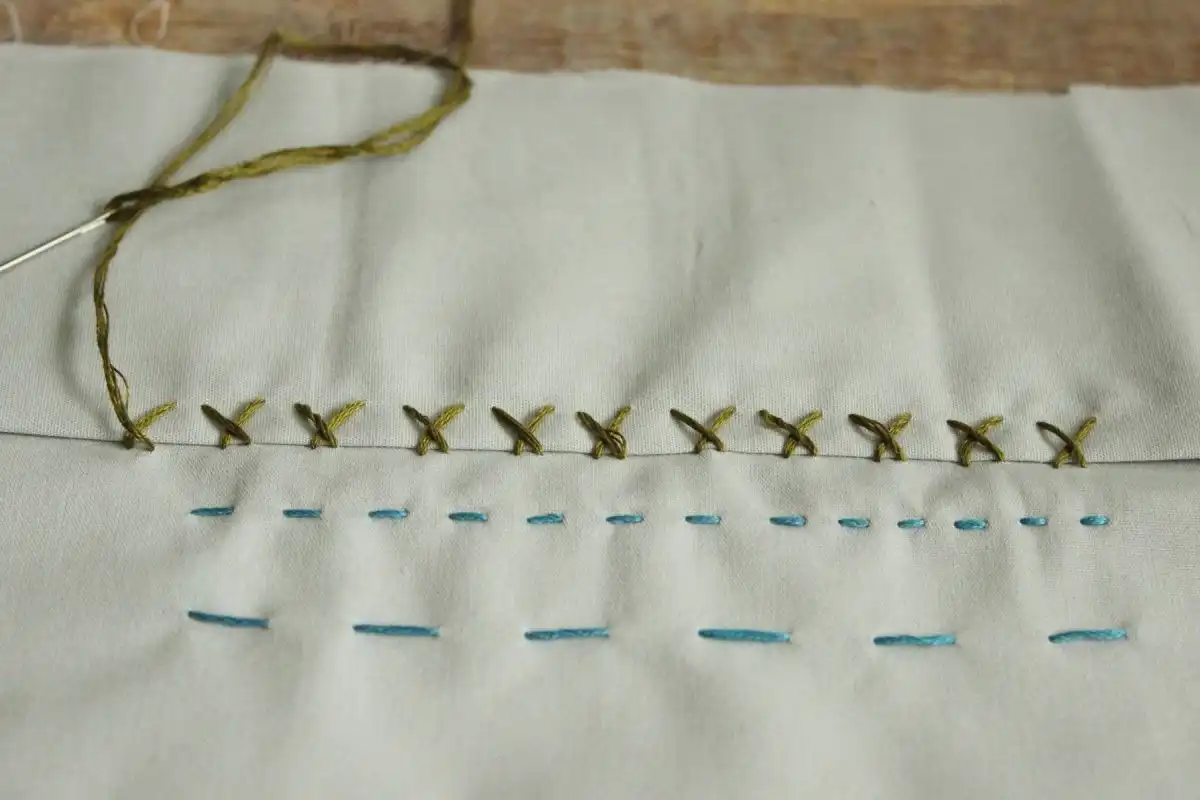 The catch stitch is a great stitch choice for hems