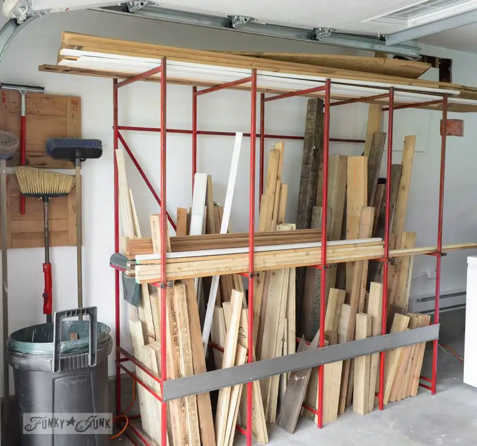 The metal storage rack for garage