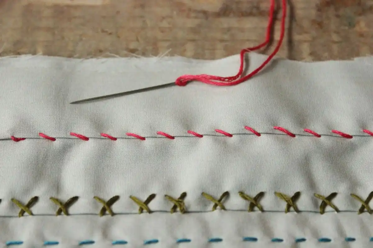 The whip stitch is a very simple and satisfying stitch