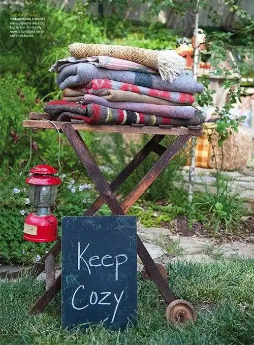 Think about comfort for an outdoor movie