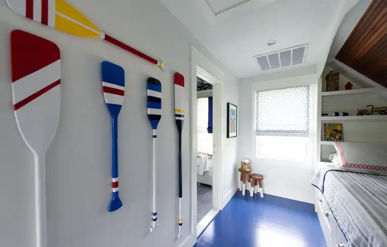 This old classic shingle-style home -decorating the walls