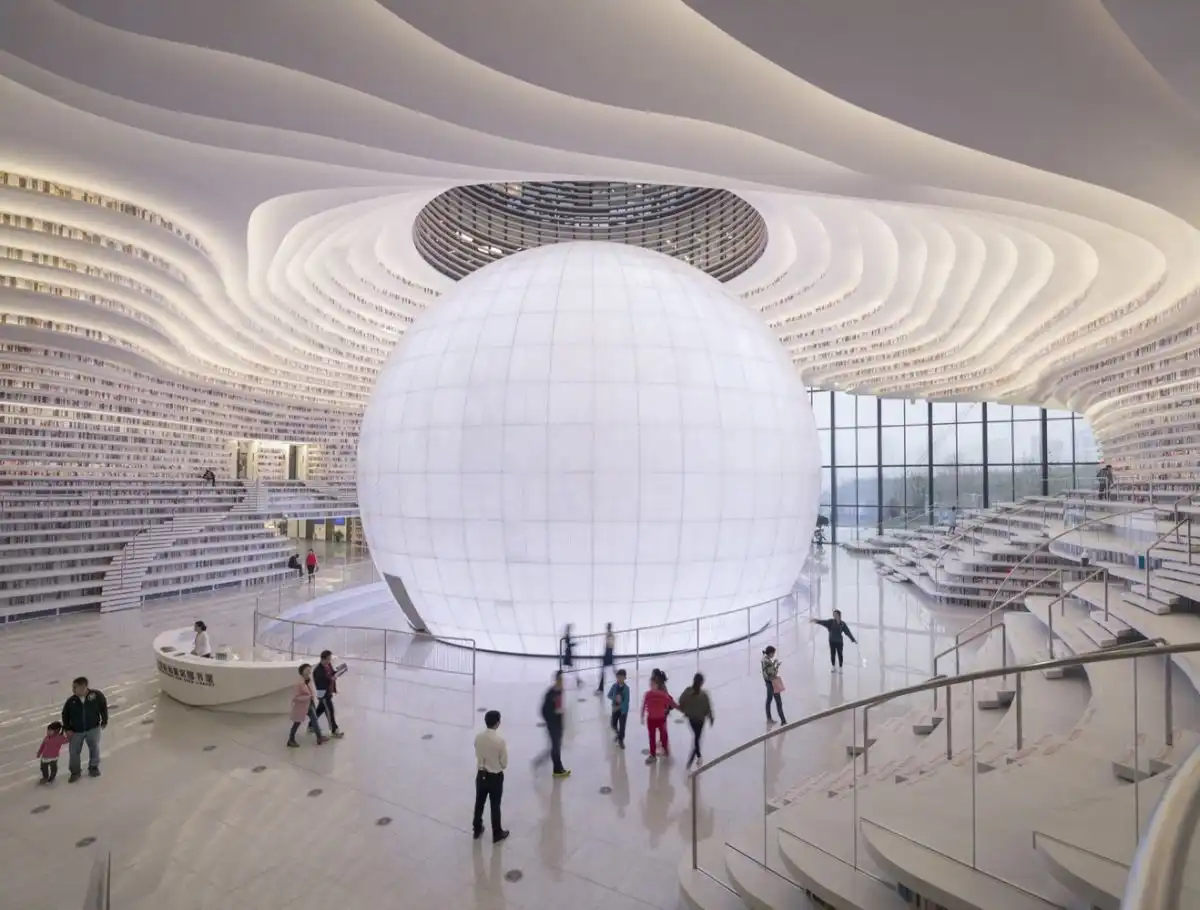 Tianjin Binhai Library design by MVRDV