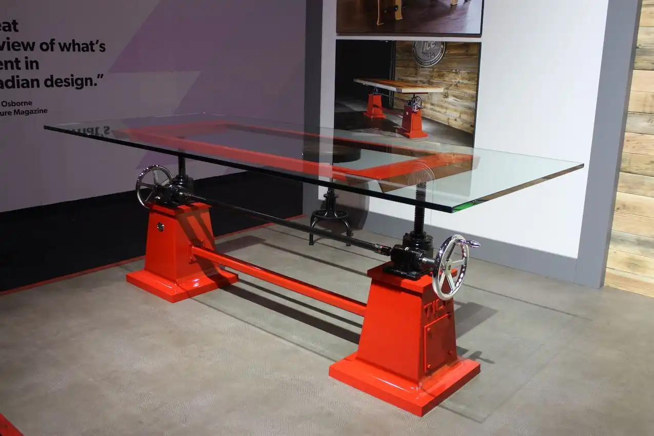 Tice industrial table design
