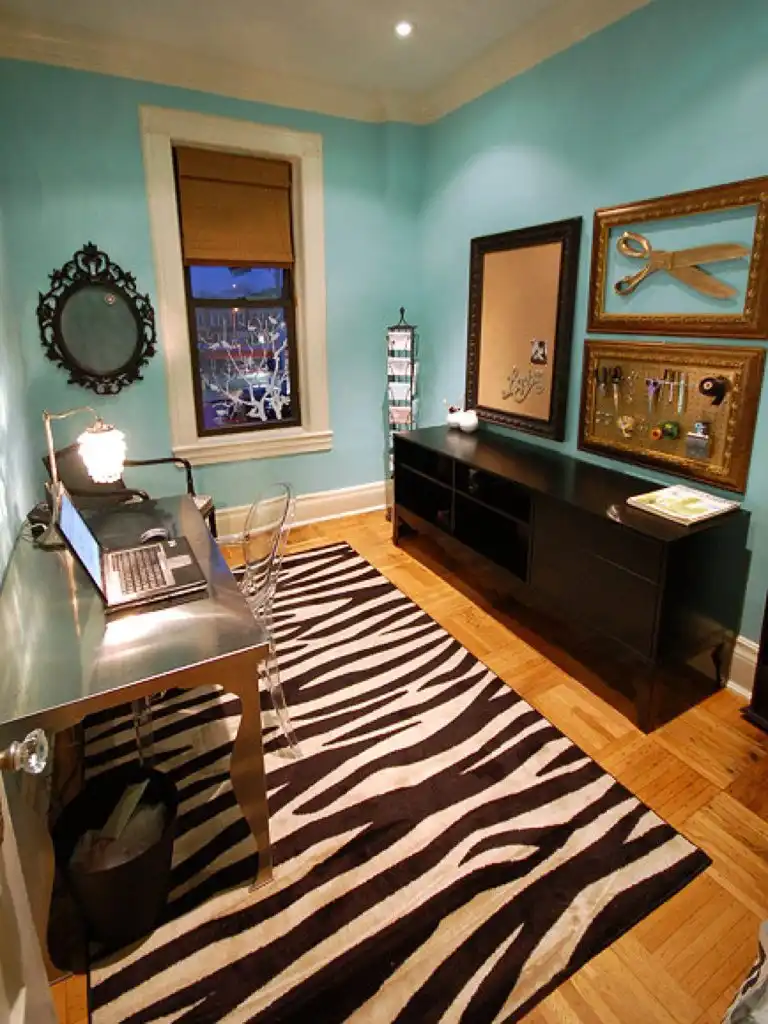 Tiffany blue walls