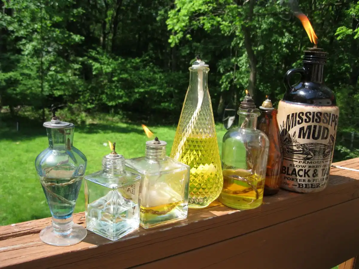 TikiTorch from glass Bottles