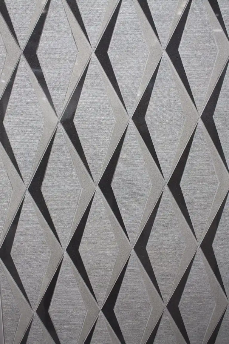 The shadows in this pattern are far more modern than a straight diamond repeat.