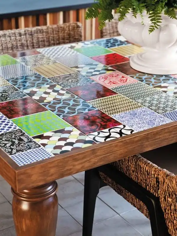 Tile the top of the table
