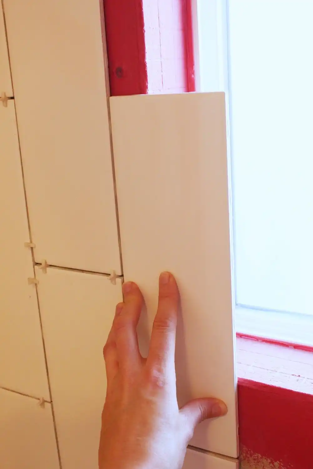 Tiling around obstacles such as tub