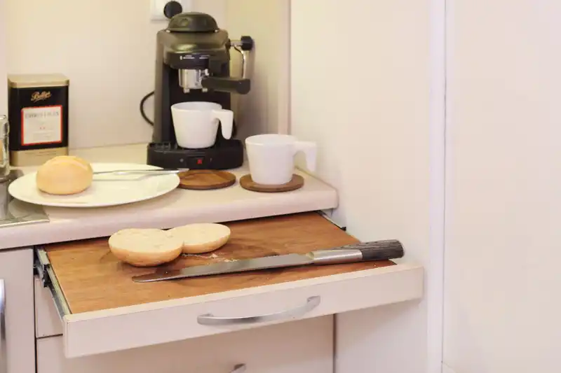 Tiny Apartment In Poland drawer board
